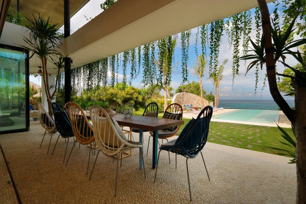 Dining table by the pool Villa Seascape - Villa Gallery