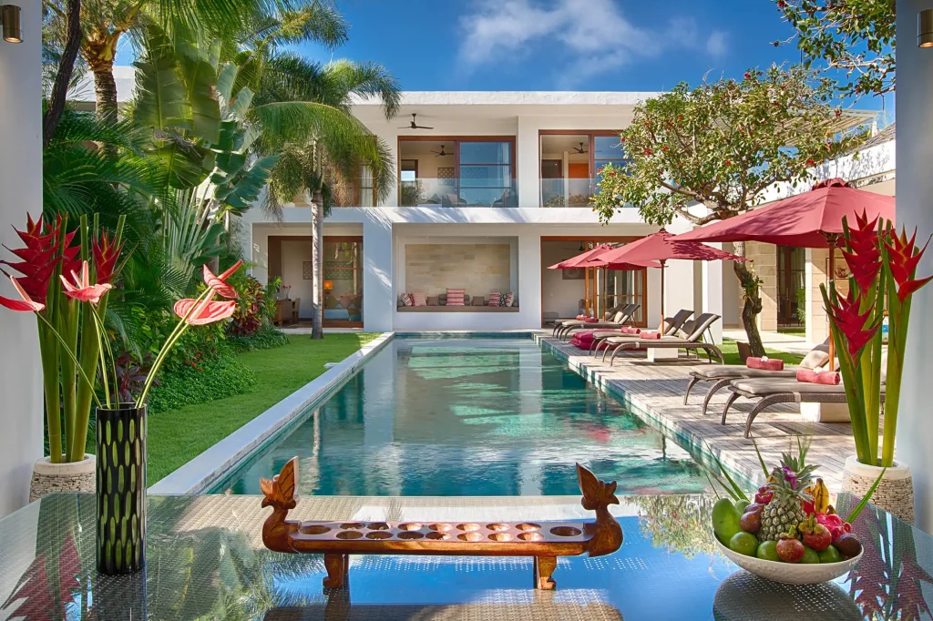 Casa Brio – View from the poolside bale Villa Casa Brio Seminyak Bali