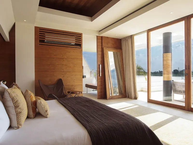 24. The Iman Villa – Master bedroom view to the deck