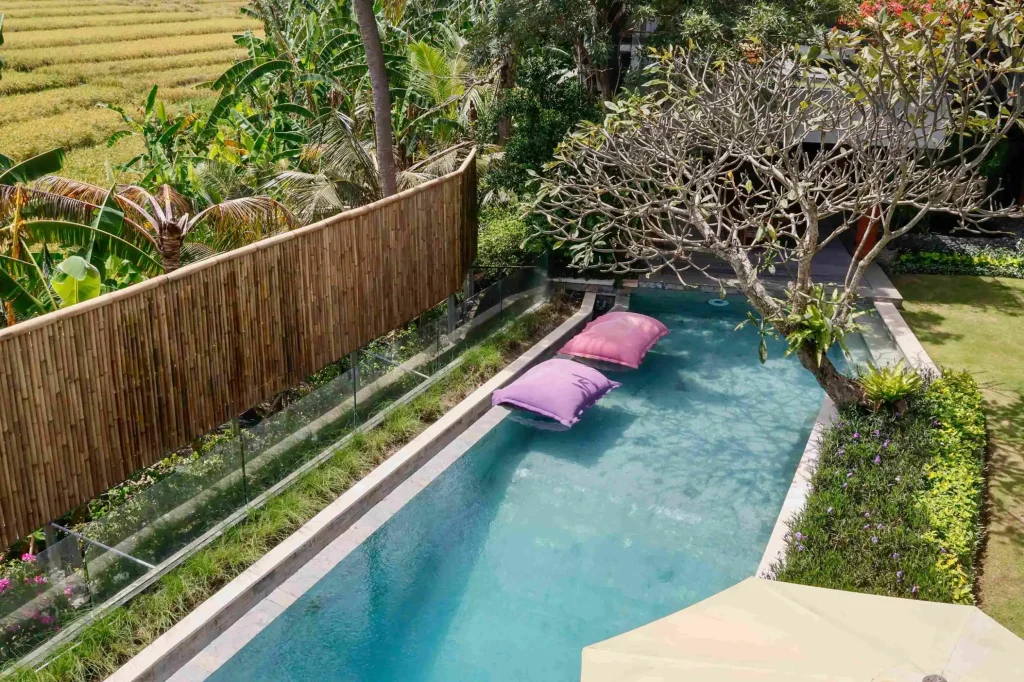 Kimaya pool bamboo fence 2_11zon Bali Villa