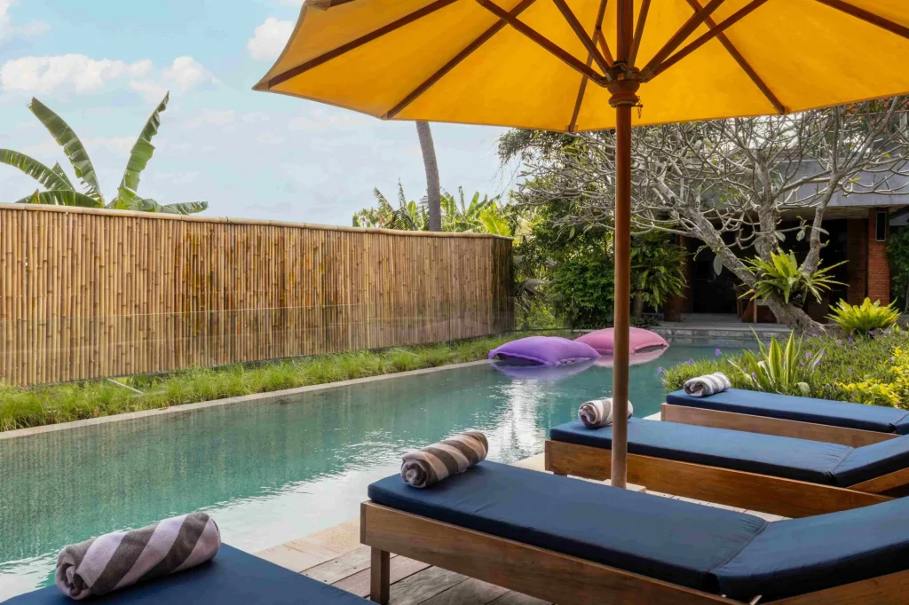 Kimaya pool bamboo fence 5_11zon Bali Villa