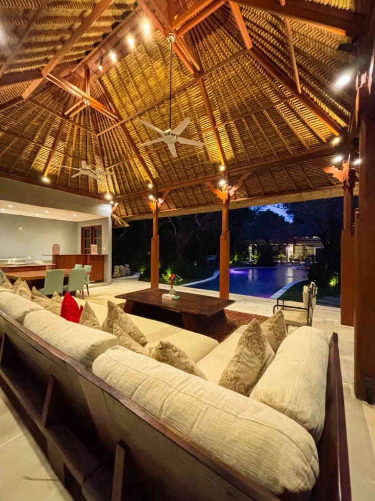 Balinese Pavilion night view_11zon Villa La Seminyak - Villa Gallery