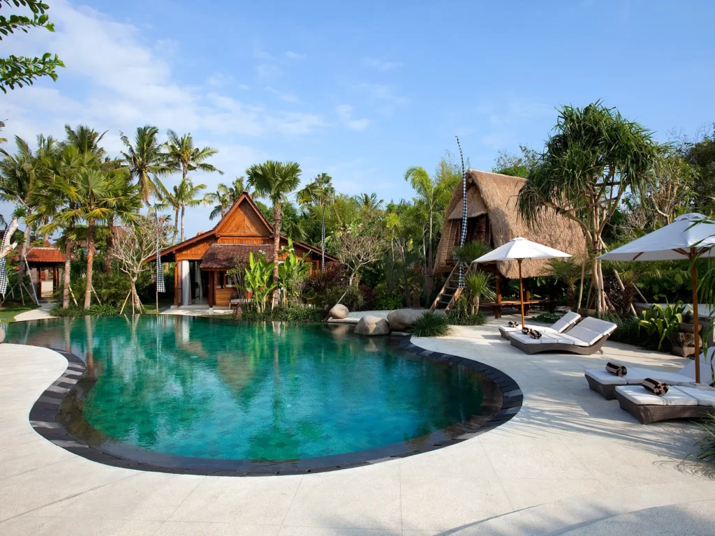 2. Villa Sati – Pool and sunloungers Villa Sati - Villa Gallery