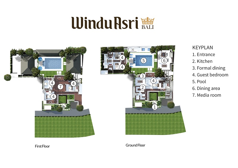 Villa Petitenget Collection - Floor Plan