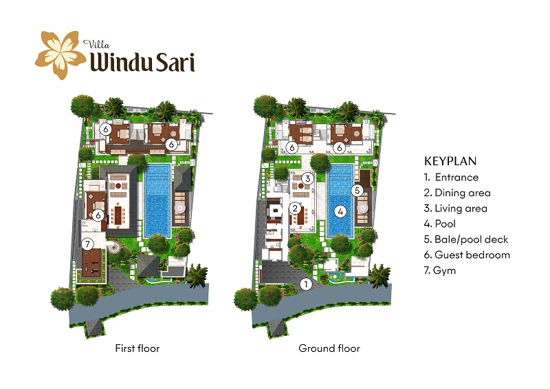Villa Petitenget Collection - Floor Plan