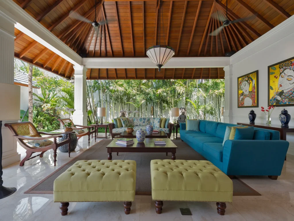24. Villa Windu Asri – Seating in grand living pavilion Villa Windu Asri - Villa Gallery