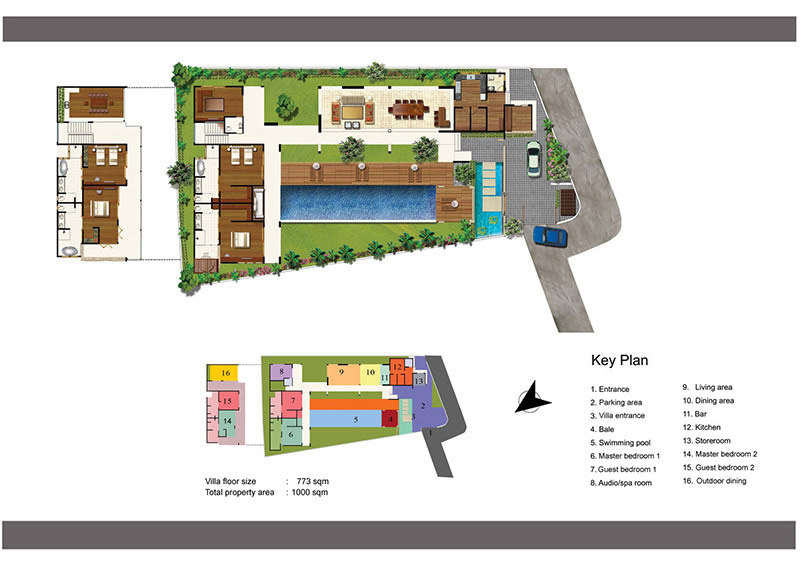 Villa Casa Brio - Floor Plan