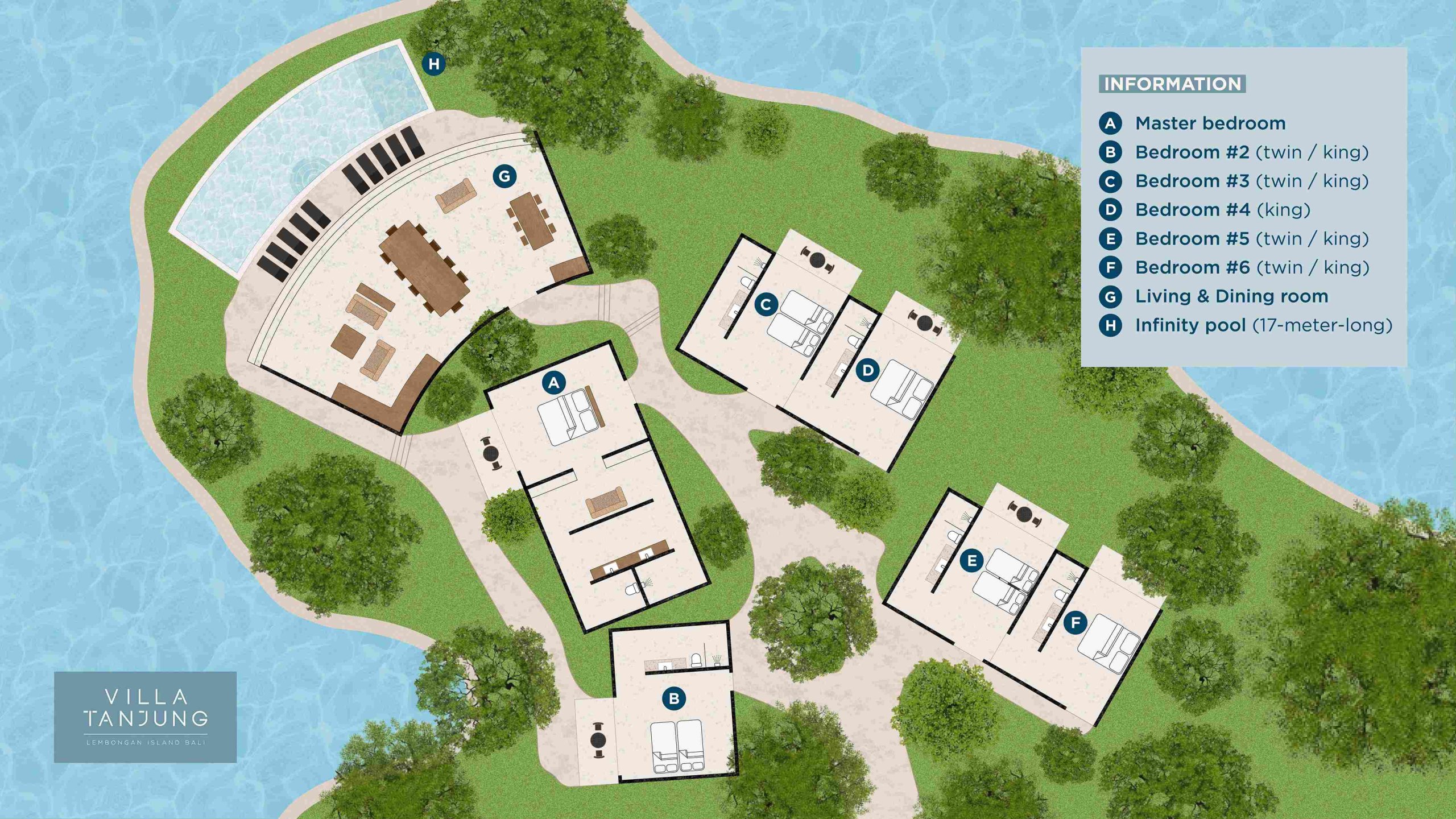 Villa Tanjung - Floor Plan