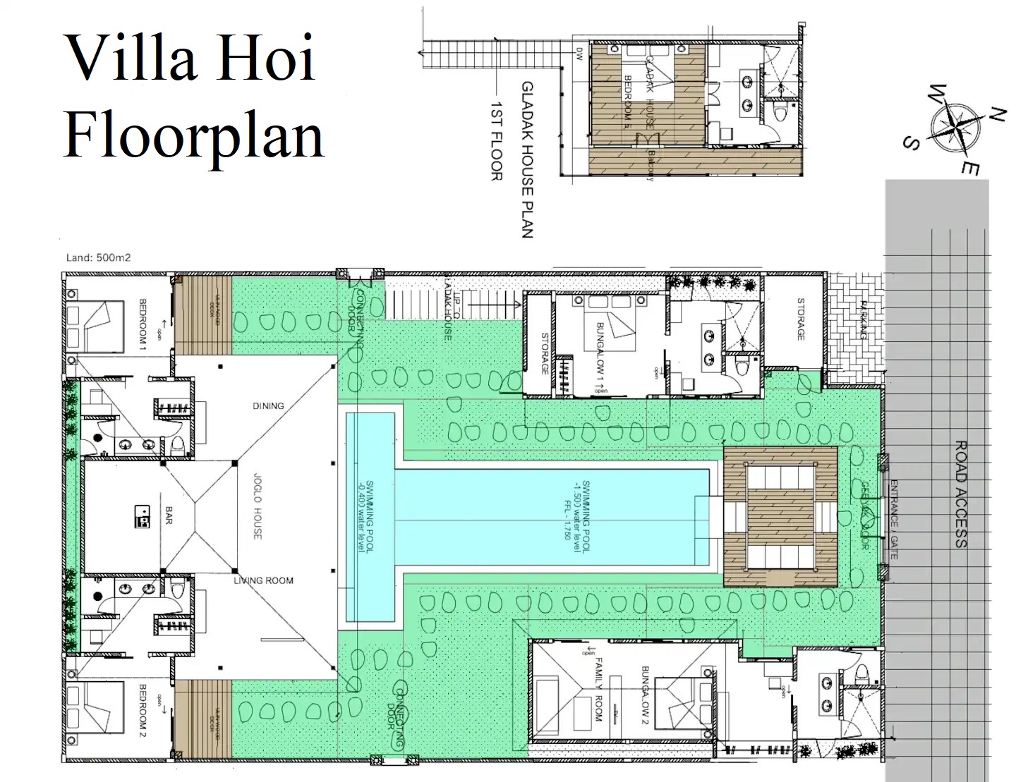 Villa Namu Estate - Floor Plan
