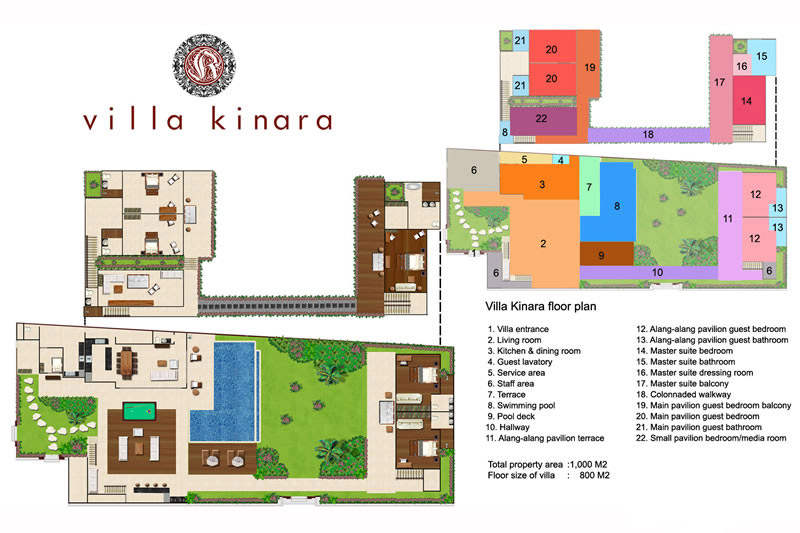 Villa Kinara - Floor Plan