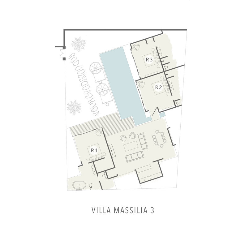 Villa Massilia Tiga - Floor Plan