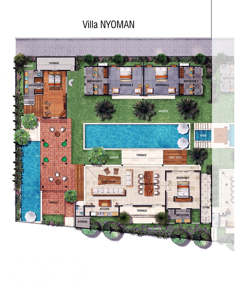 Villa Nyoman - Floor Plan