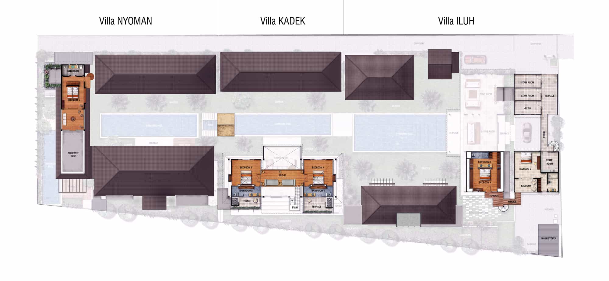Villa Nyoman - Floor Plan