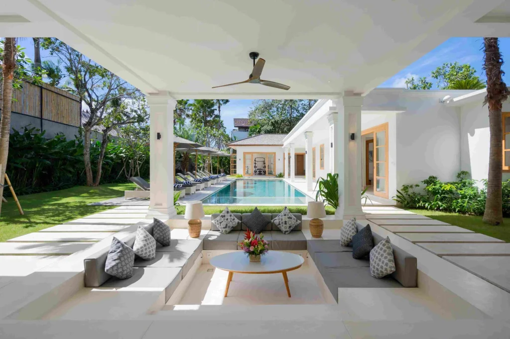 Amenara kiri_Pool Angle from the Main Building – Showing the gym_11zon Bali Villas