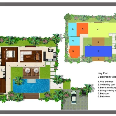 Nakula-keyplan Villa Nakula - Villa Gallery