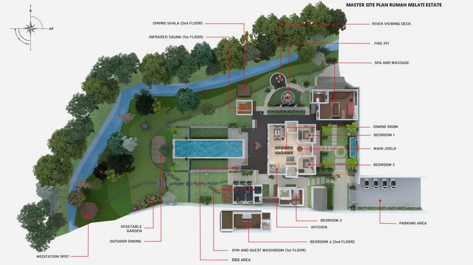Villa Rumah Melati - Floor Plan