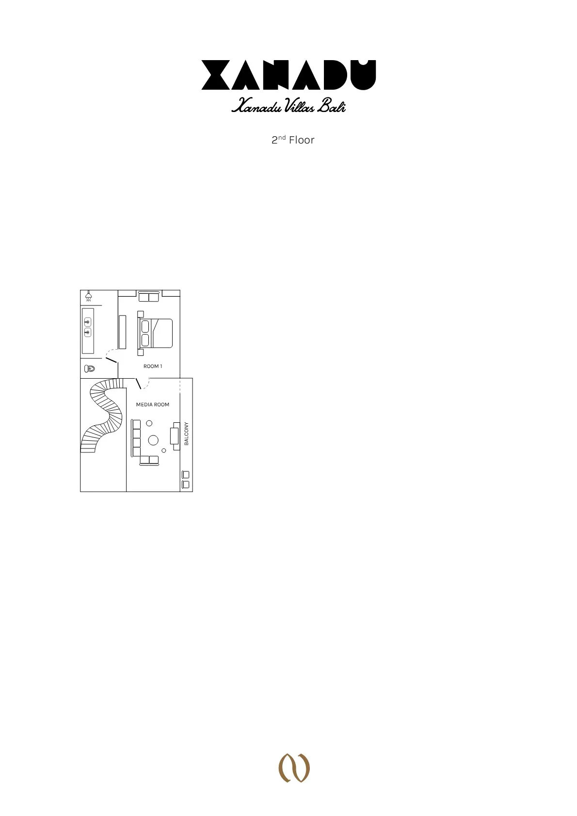 Villa Xanadu Pererenan - Floor Plan